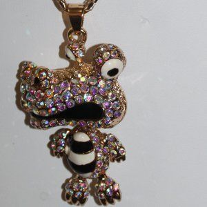 Betsey Johnson  Florida Big Headed  Alligator 🐊 Necklace